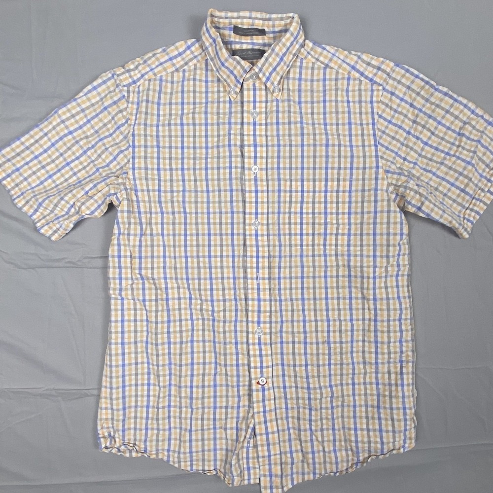 Daniel Cremieux Signature Collection Shirt Mens Medium Multicolor Plaid Cotton